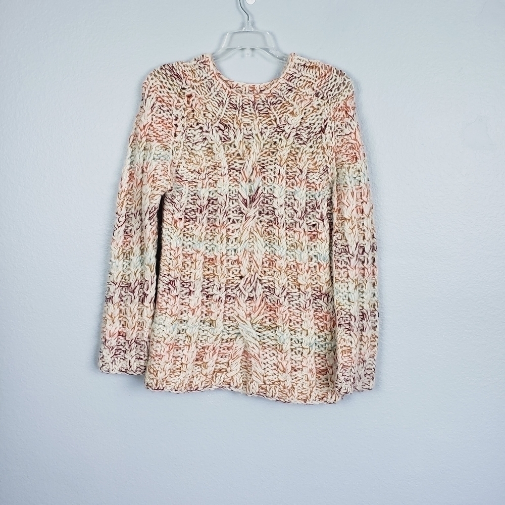 Urban Outfitters COOPERATIVE Colorful Chunky Knit Wool Blend Sweater Sz M